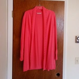 Peter Nygard pink long sweater PRICE FRIM